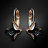 Earrings "Byzantine Cross (Graphite Light Chrome)" with Swarovski™ crystals